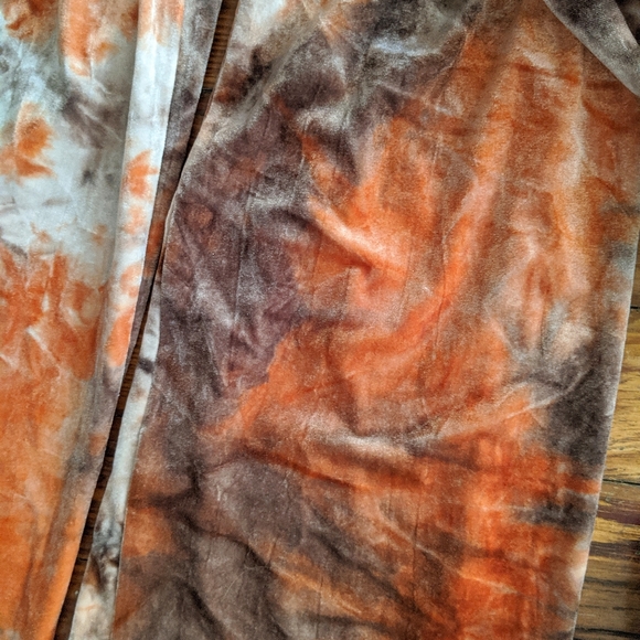 Young Fabulous Broke Lavender Rose Pink Velvet Tie Dye Jumpsuit XS - Picture 13 of 14